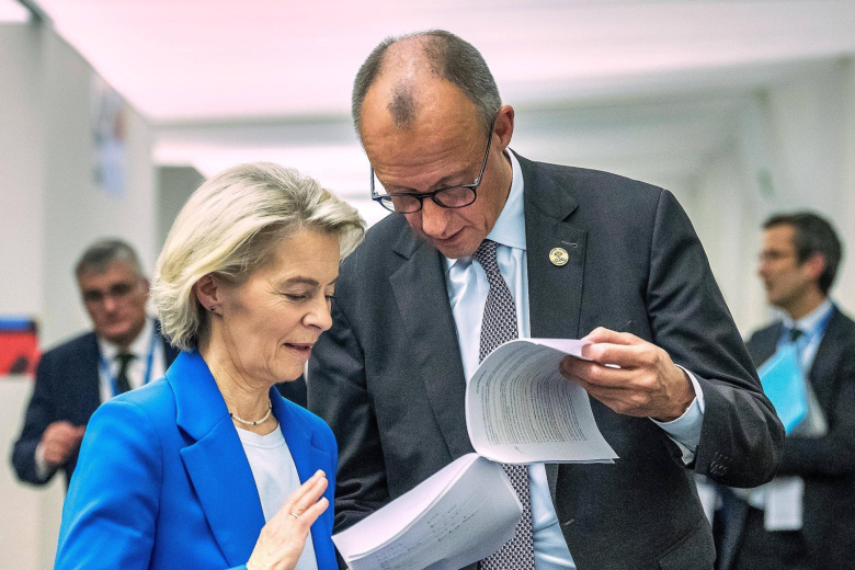 Урсула фон дер Ляйен, Фридрих Мерц